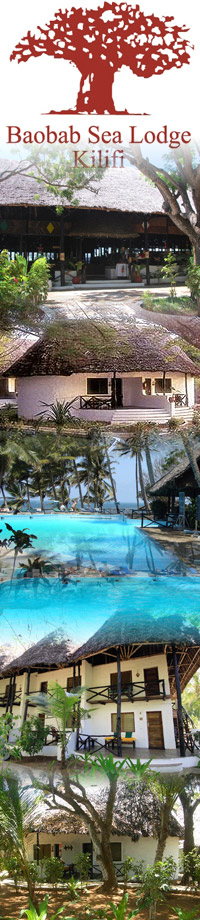 Beach Hotels in Kilifi ,Baobab Sea Lodge