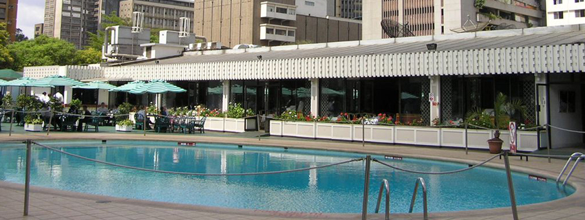 swimming pool at intercontinental hotel