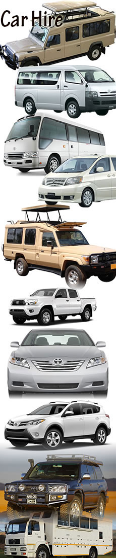 Car hire in Kenya, Tanzania and Uganda