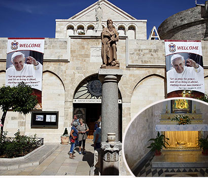 tour of Bethlehem church of the innocent