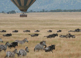 Hot air balloon flights in Tanzania