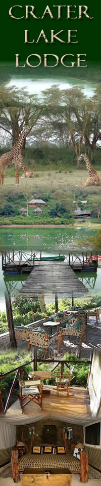 Hotels on Lake Naivasha, Crater Lake Camp