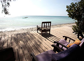 secluded beach honeymoon accommodation in Pemba Island